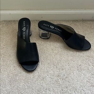 Katy Perry “The Landen” Black Slide Sandals Sz 8.5 M
